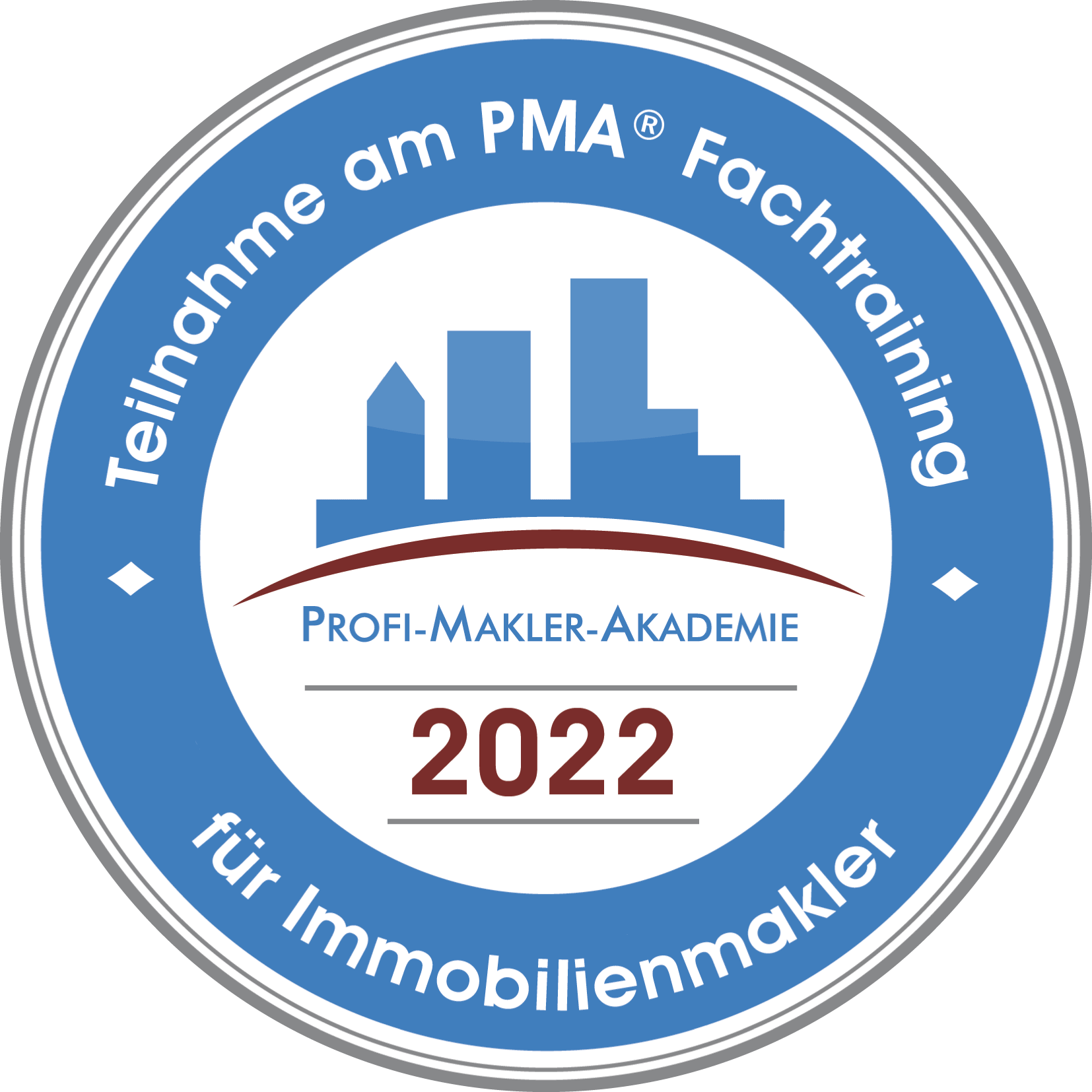 Emblem 2022 - PMA® Fachtraining für Immobilienmakler (gross transparent)